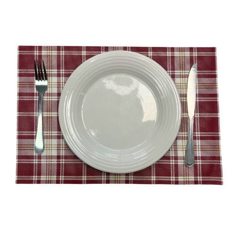 Red Plaid Placemat (Set of 6)