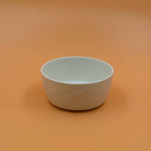 White Ceramic Textured Bowls
