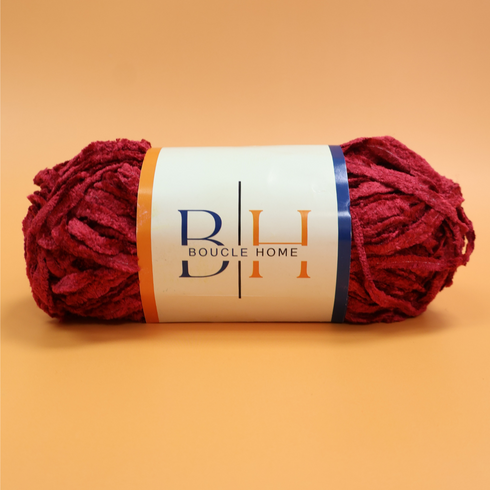 Magenta Rayon Chenille Yarn