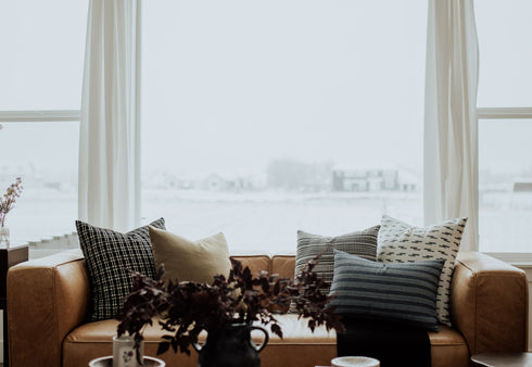 Cojín verde de 50 x 50 cm