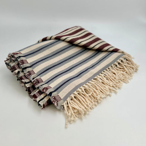 Colorful Picnic Throw Blankets 58" X 70" +3.5" Twisted Tassels