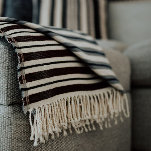 Colorful Picnic Throw Blankets 58" X 70" +3.5" Twisted Tassels