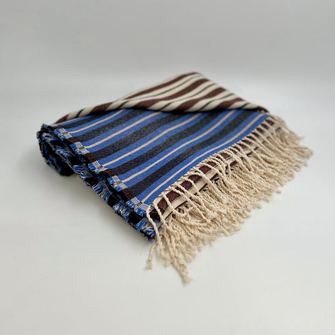 Colorful Picnic Throw Blankets 58" X 70" +3.5" Twisted Tassels