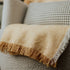 Boucle Jacquard Throw Blanket with Fringe - 55" x 70" Available in Yellow White and Maroon and Yellow