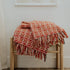 Diamond Jacquard Throw Blankets - 100% Cotton, 56" x 69" + 3.5" Tassels