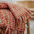 Diamond Jacquard Throw Blankets - 100% Cotton, 56" x 69" + 3.5" Tassels