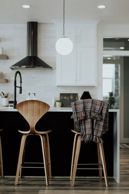 Orange and Brown Throw Blanket 58" X 70" +3.5" Tassel