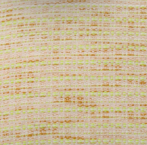 Green, Orange, and Peach Colored Throw Pillow 24" X 24"