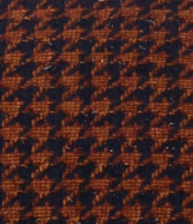 Brown And Navy Houndstooth Tinsel Throw Pillow