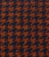 Brown And Navy Houndstooth Tinsel Throw Pillow
