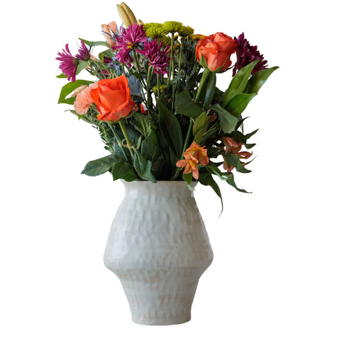 Large Round Ceramic Vase