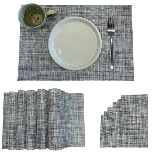 Flat Grey Placemat (Set of 6)