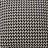 Large Design Houndstooth Black and Cream Throw Pillow