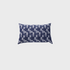 Faux Denim Navy Check Throw Pillow 16" X 24"