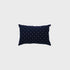 Navy Feather Tinsel Throw Pillow 16" X 24"