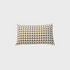 Horizontal Cream and Blue Geometric Throw Pillow