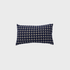 Horizontal Cream and Blue Geometric Throw Pillow
