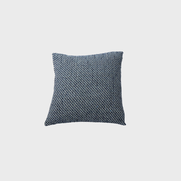 Blue Navy Plaid Throw Pillow 22" X 22"