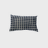 Faux Denim Navy Check Plaid Throw Pillow