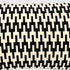 Black and Cream Geometric Pattern Throw Pillow