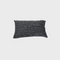 Black Striped Textured Throw Pillow 12" X 20"