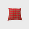 Christmas Red Plaid Throw Pillow 22" X 22"