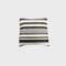 Black and Cream Striped Pillow | 20"x20"