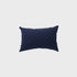 Navy Blue White Feather Throw Pillow 16" X 24"