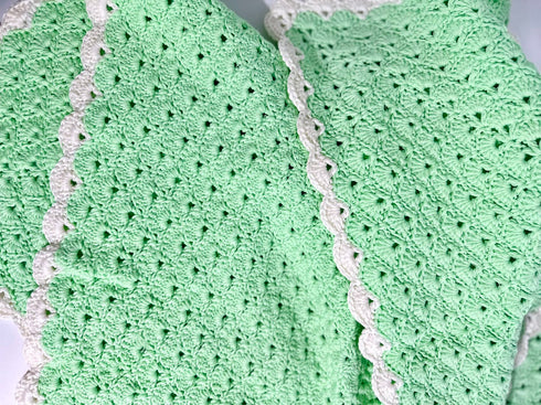 Manta de crochet para niños y bebés, decoración de habitación infantil, regalo para niños, mezcla de lana peinada y algodón