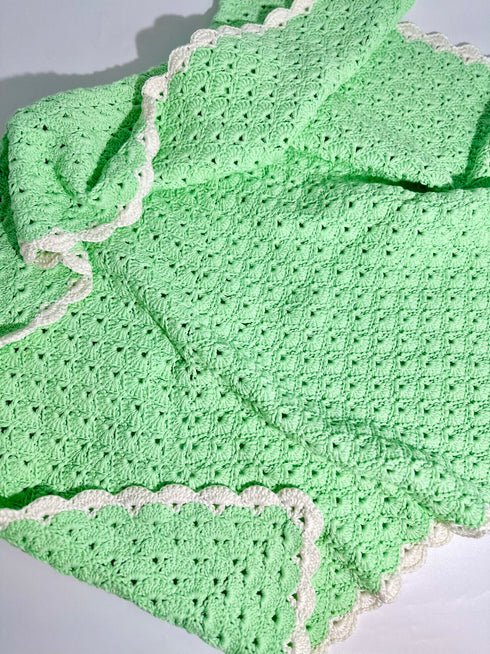 Manta de crochet para niños y bebés, decoración de habitación infantil, regalo para niños, mezcla de lana peinada y algodón