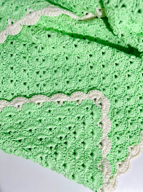 Manta de crochet para niños y bebés, decoración de habitación infantil, regalo para niños, mezcla de lana peinada y algodón