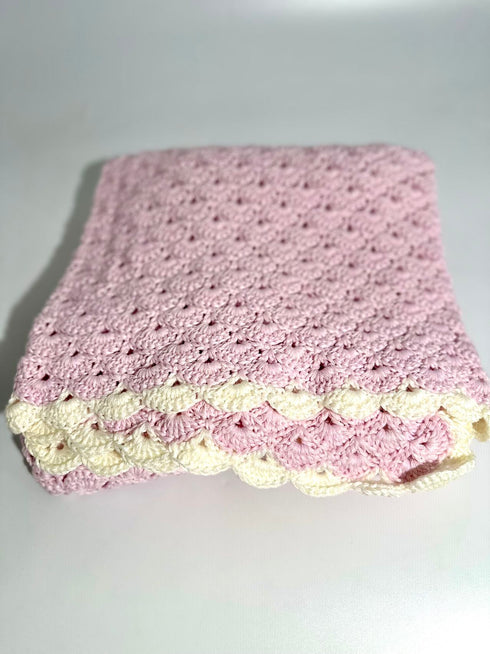 Manta de crochet para niños y bebés, decoración de habitación infantil, regalo para niños, mezcla de lana peinada y algodón