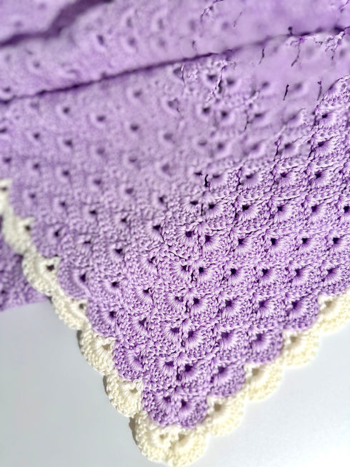 Manta de crochet para niños y bebés, decoración de habitación infantil, regalo para niños, mezcla de lana peinada y algodón