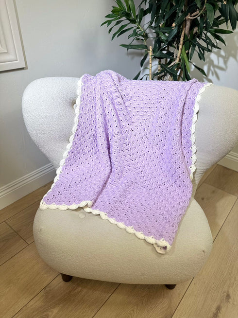 Manta de crochet para niños y bebés, decoración de habitación infantil, regalo para niños, mezcla de lana peinada y algodón