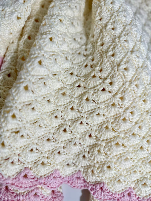 Manta de crochet para niños y bebés, decoración de habitación infantil, regalo para niños, mezcla de lana peinada y algodón