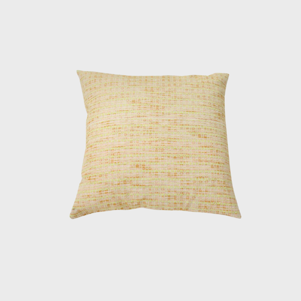 Green, Orange, and Peach Colored Throw Pillow 24" X 24"