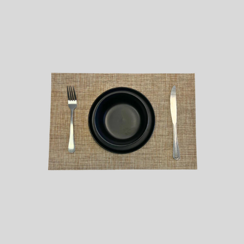 Flat Woven Brown Placemat (Set of 6)