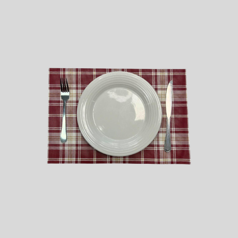 Red Plaid Placemat (Set of 6)