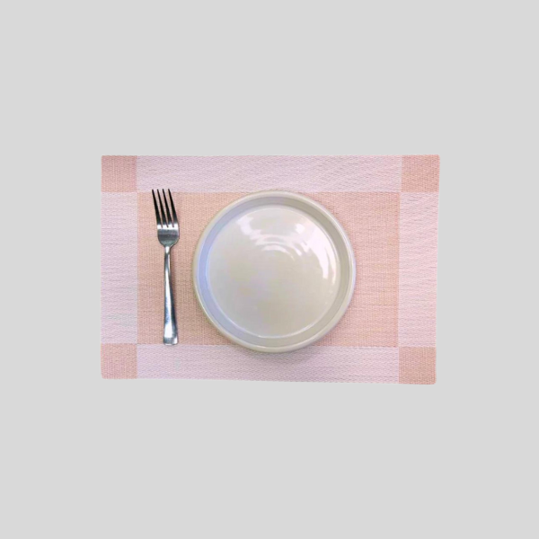 Pink and White Table Mat (Set of 3)