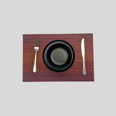 Maroon Orange Placemat (Set of 6)