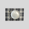 White and Black Plaid Placemats - (Set of 6)