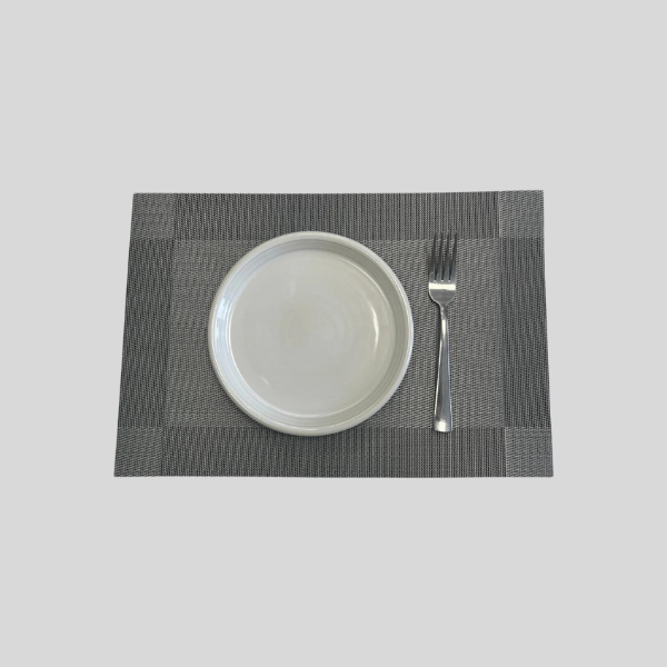Metallic Grey Table Mats (Set of 6)