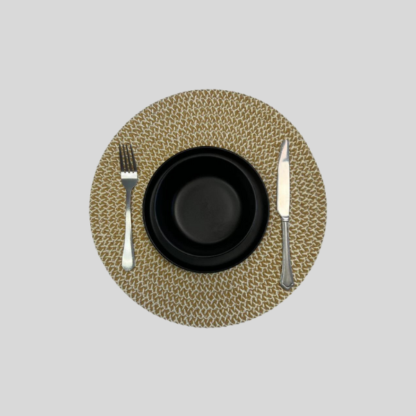 15" Round Woven Placemats (Set of 6)