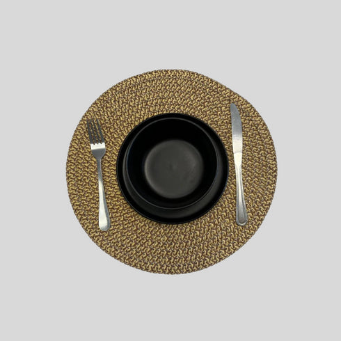 Gold Round Table Mat (Set of 6)