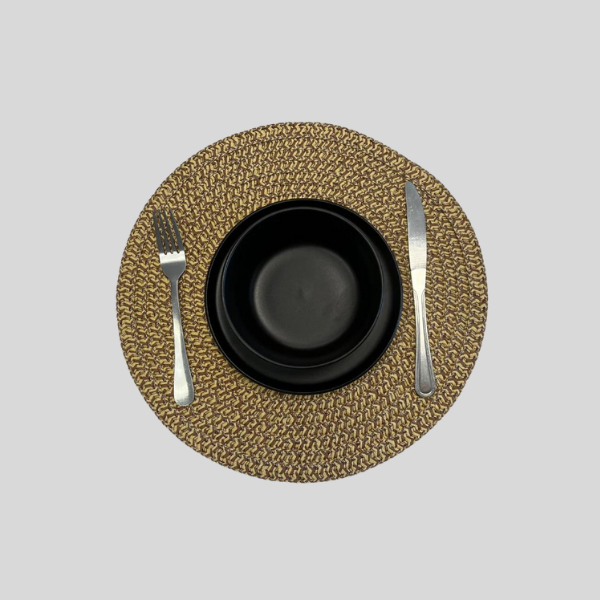 Gold Round Table Mat (Set of 6)