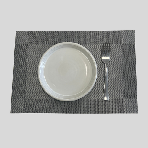 Metallic Grey Table Mats (Set of 6)