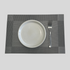 Metallic Grey Table Mats (Set of 6)
