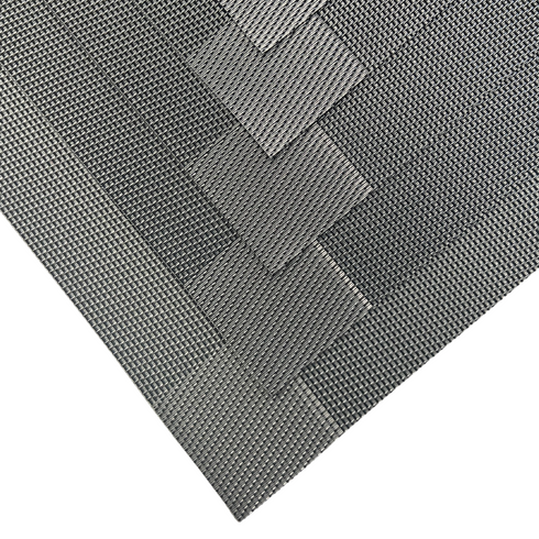 Metallic Grey Table Mats (Set of 6)