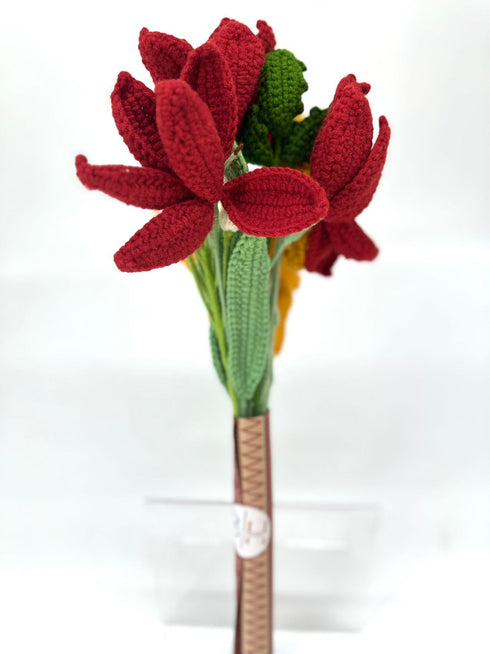 Crochet Flower Bouquet No. 5 Christmas Vibe