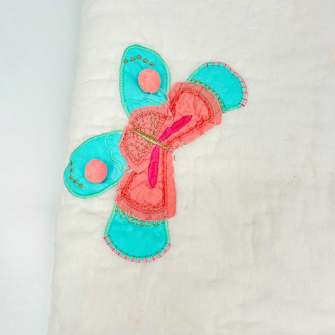 butterfly quilt close up